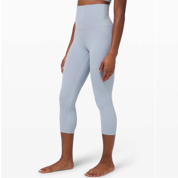 Lululemon Align Super High-Rise Crop 21". Size 6. Chambray. - Picture 3 of 7